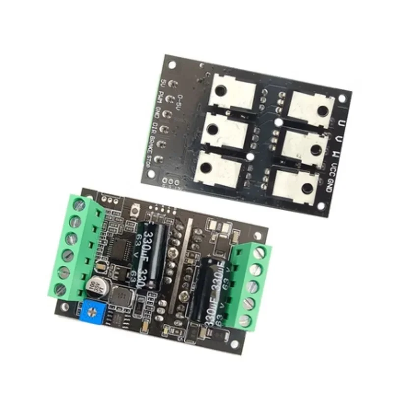 

BLDC 300WThree Phase DC Brushless Hall-Free Motor Controller PWM Motor Electrical Adjustment DriverBoard PLC