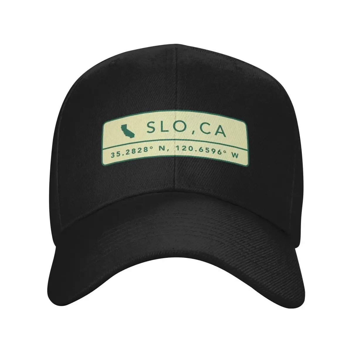 

San Luis Obispo, Ca Coordinates Cal Poly SLO Baseball Cap Military Cap Man Cosplay tea Hat Women's Beach Men's