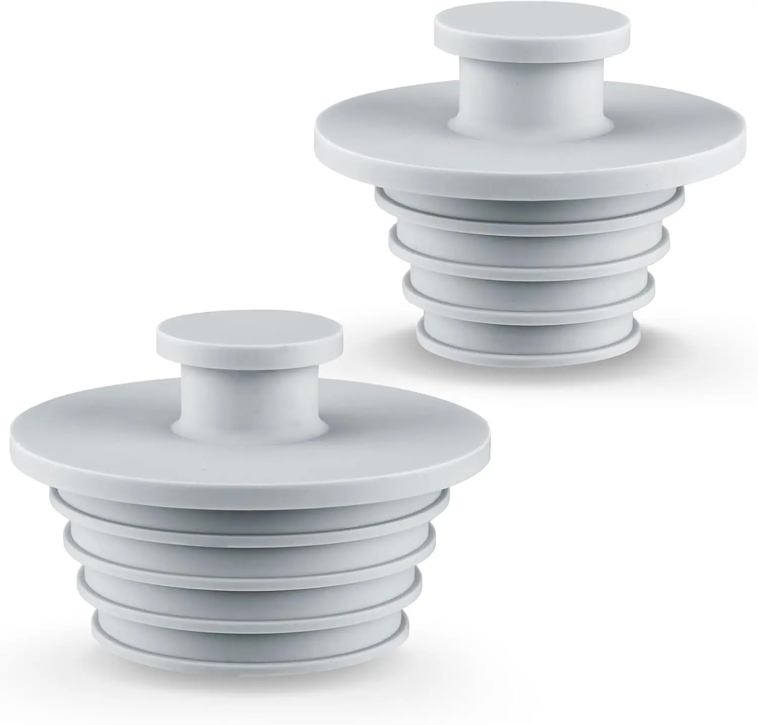 

Bathtub Stopper 2pcs Sink Plug Silicone Drain Stopper for Bathroom Shower with Stepped Sealing Rings