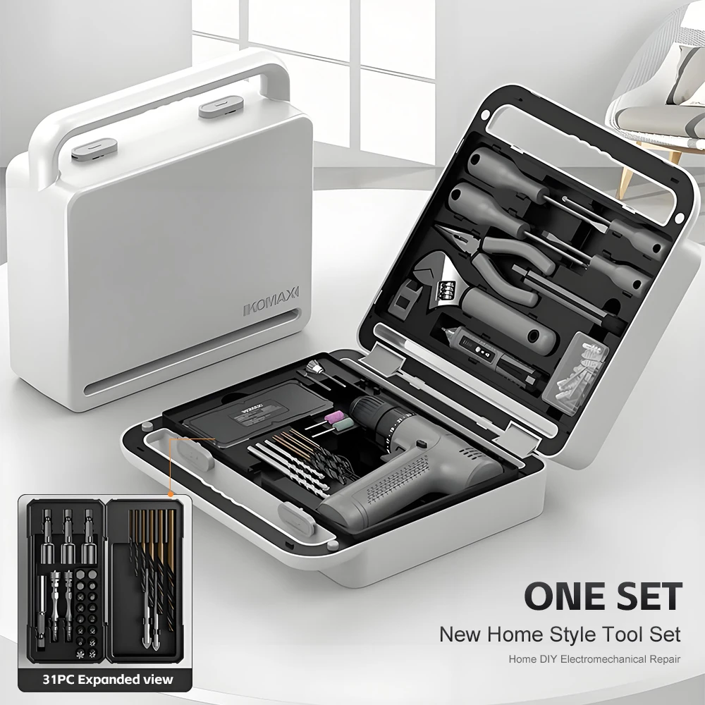 

Cordless Screwdriver Bit Set DIY Tool Kit 3.6V USB Electric Screwdriver Mini Drill Set Multifunctional Power Tool Set