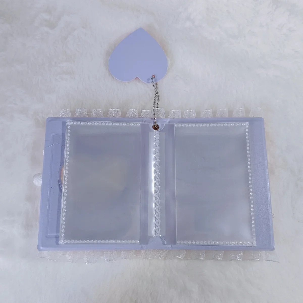 Top Loader Binder Kpop Trading Card Storage Photo Albums Small Handmade Card Holder Album for Cards Idol Instax Key Chain