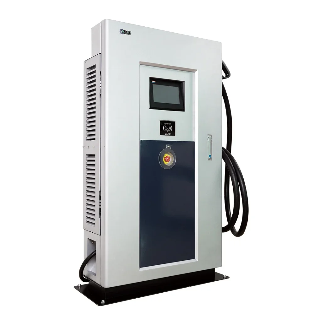 Commercial 60Kw CCS2 Electric Vehicle EV DC Charging Pile Double Gun Level 2 Charging Standards CHADEMO 150Kw Output