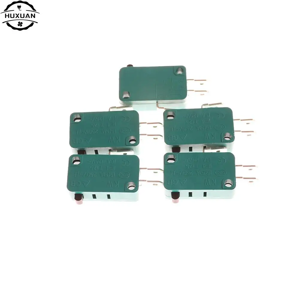 5pcs Micro Limit Switches 16A 250V 3 Pins SPDT Micro Switch Arc Roller Lever Touch Switch Microswitch 2pcs V-156-1C25