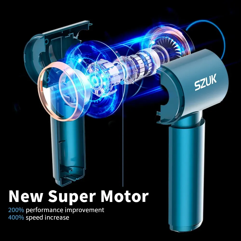 SZUK10000pa Car Vacuum Cleaner Wireless Mini Handheld Strong Suction Cleaning Machine Portable Cleaner for Car Home Keyboard