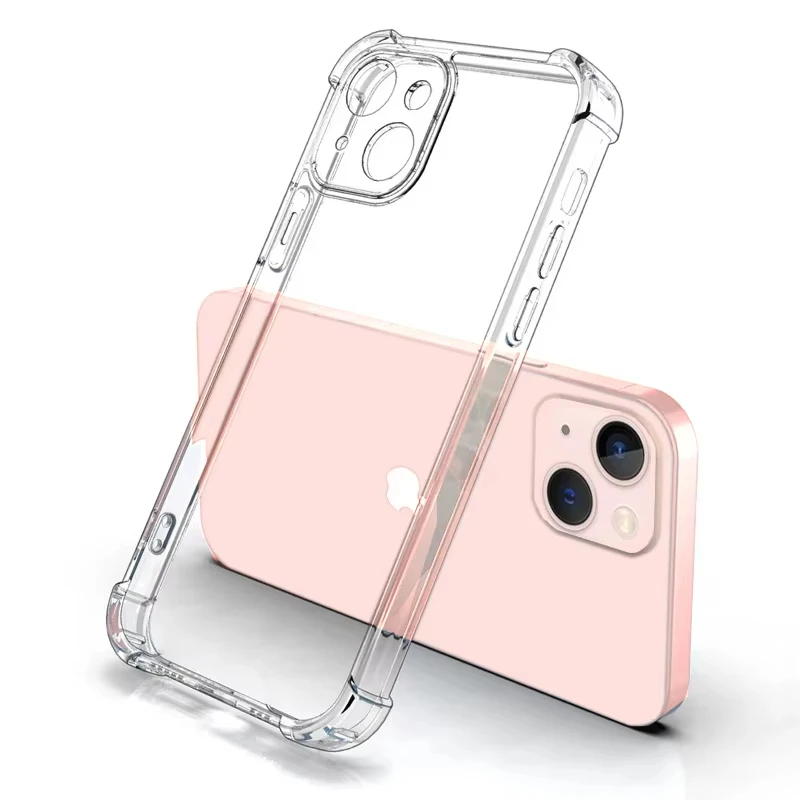 

Transparent Phone Case For iPhone 16 13 12 11 14 15 Pro Max Soft TPU Silicone For iPhone XS Max XR 8 7Plus Back Cover Clear Case