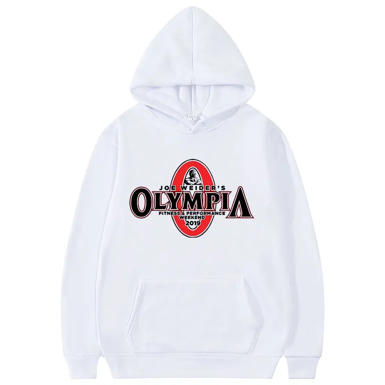 Hot Slae Fitness Olympia Graphic Hoodie Men Women Gyms Fleece Cotton Sweatshirt Men's Causal Oversized Hoodies Eu Size Clothes