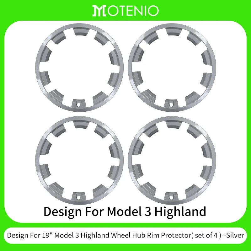 4 stuks velgbescherming voor TESLA Model 3 Highland 2024-2026 19 inch wieldoppen performance beschermende volledige velgdop accessoire
