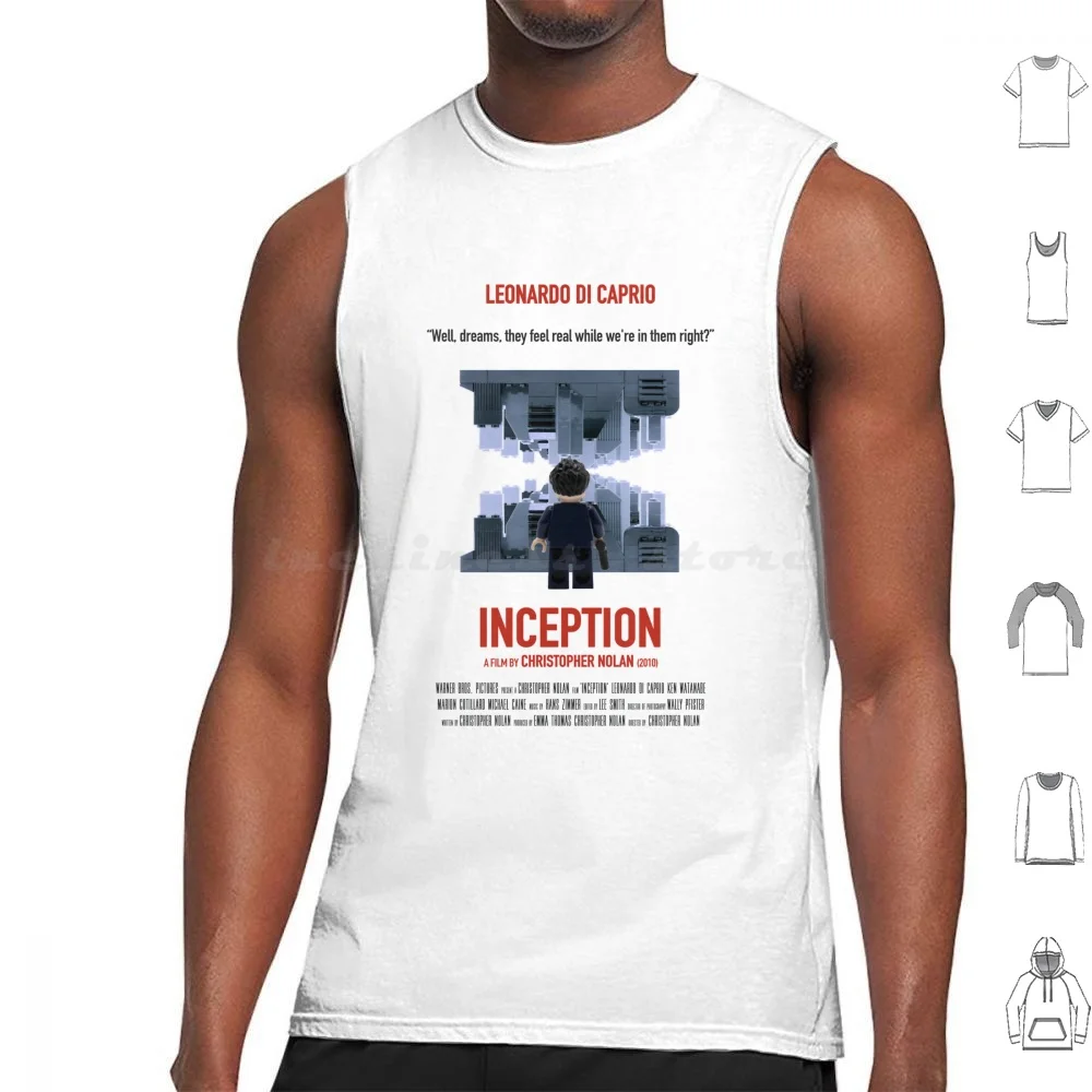 Inception By Christopher Nolan 2010 Alternative Classic Cult Movie Art Tank Tops Print Cotton Cinemadnesshirt Movies Films