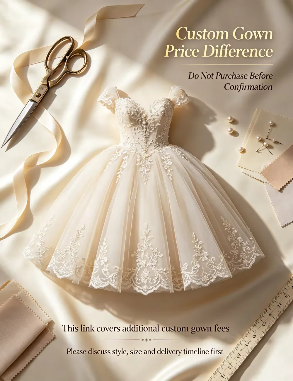 Modification Personal Design , Gown Customization Fee