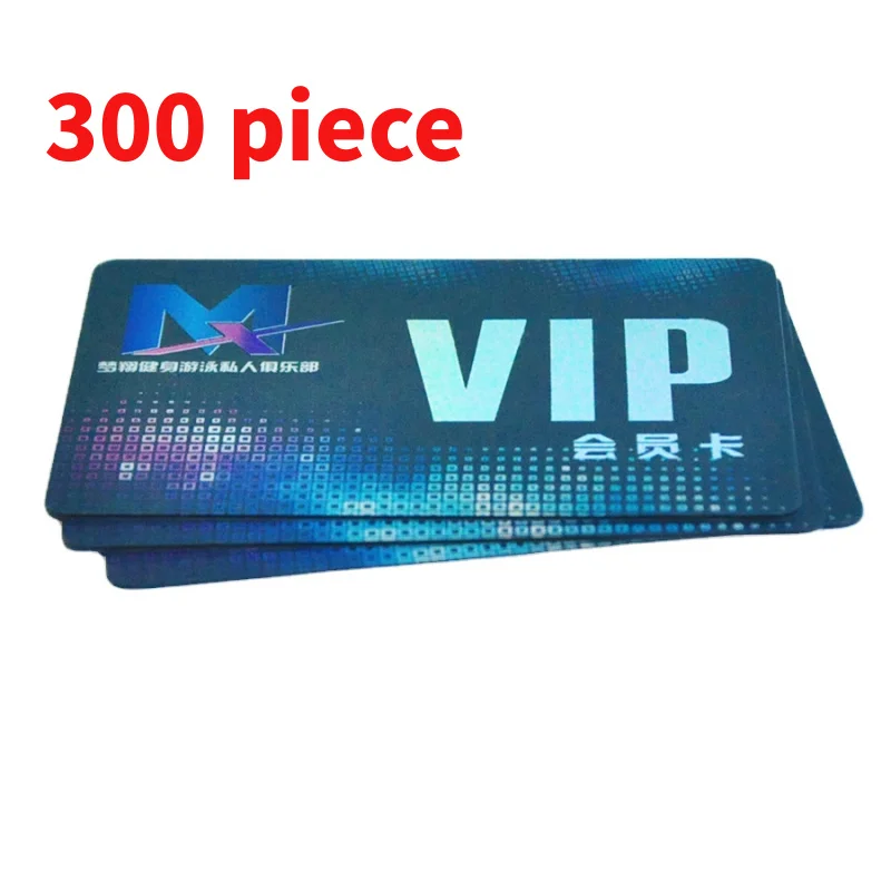 30 0piece. custom. PVC laser foil printing VIP card/business card