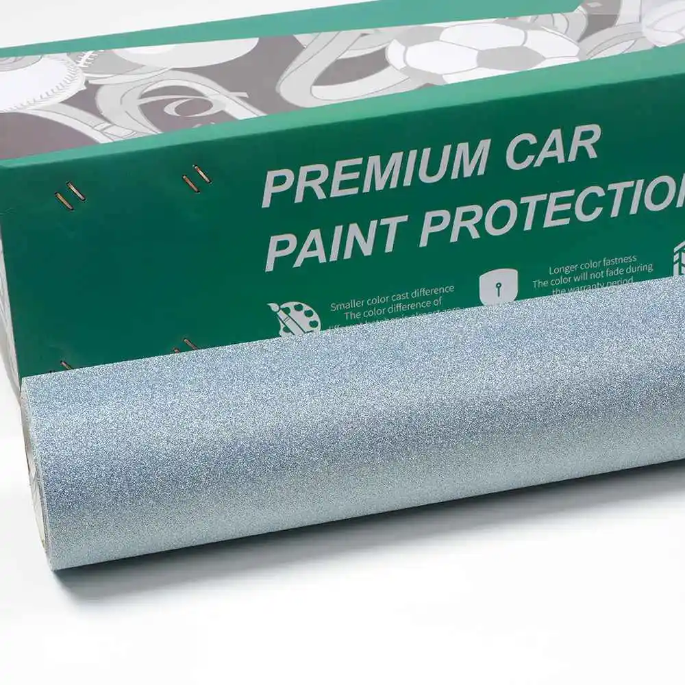 

Передafter Премиум Автомобильная виниловая пленка Roll Sparkle Blue Shining Diamonds Автомобильная пленка для автомобиля