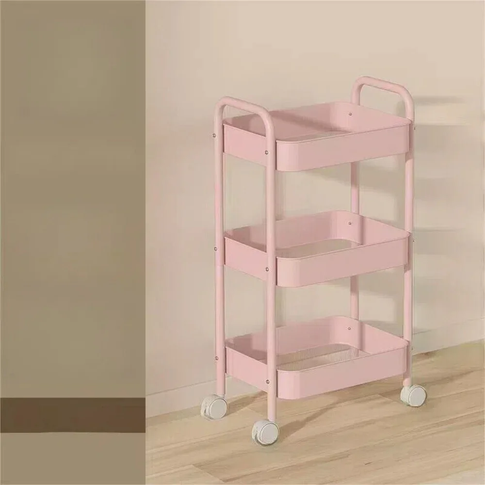 3 Tier Storage Trolley Cart on Wheels Kitchen Bathroom Laundry Narrow Space Rack