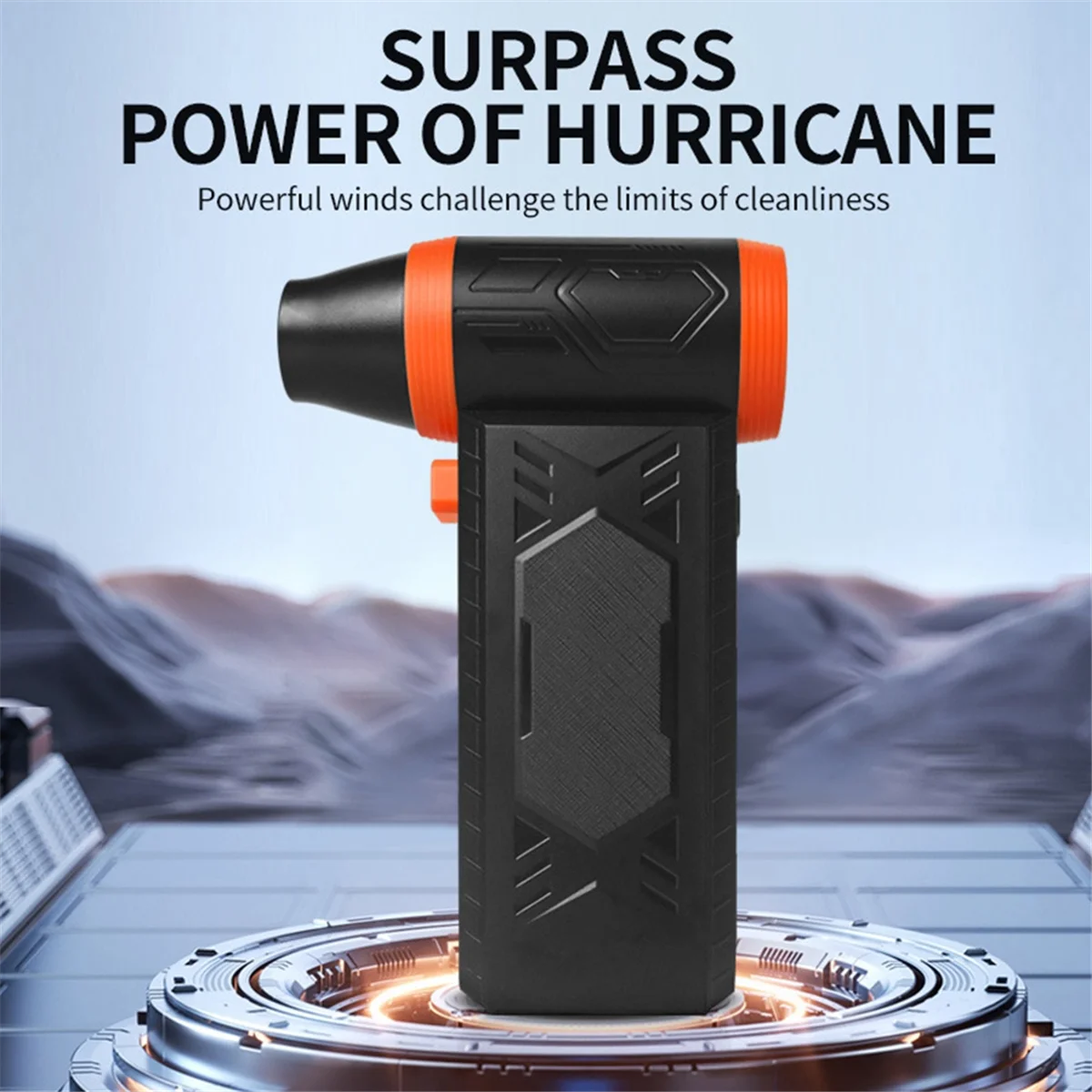 منفاخ هواء كهربائي قابل لإعادة الشحن، رياح قوية، 150 جرام، ضغط هواء لتنظيف السيارة، منفاخ الثلج #4