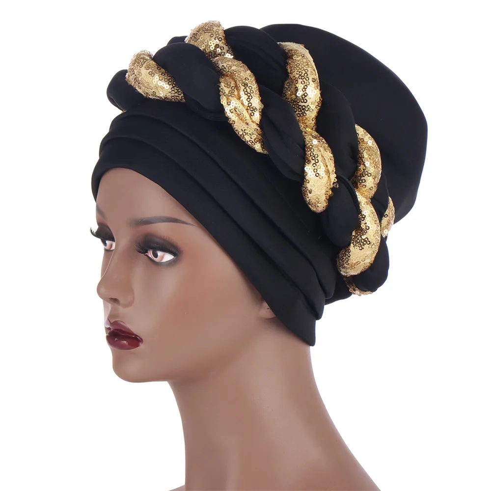 

Нигерийский Авто Gele Headtie Aso Oke Женская Стандартная облегающая шапка