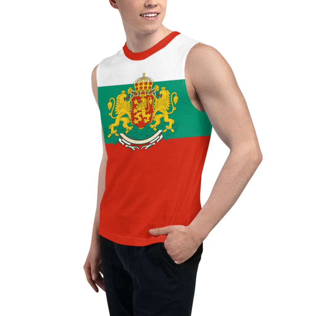 Sleeveless T-shirt Bulgaria Flag 3D Men's Boys Tshirt Gyms Tank Tops Fitness Joggers Basketball Training Vest