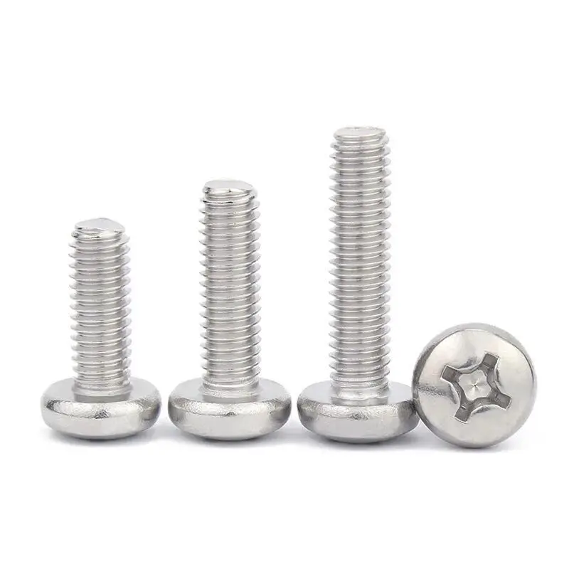 

5-20pcs M3 M4 M5 M6 M8 A4 316 Stainless Steel Cross Round Phillips Pan Head Screw Bolt