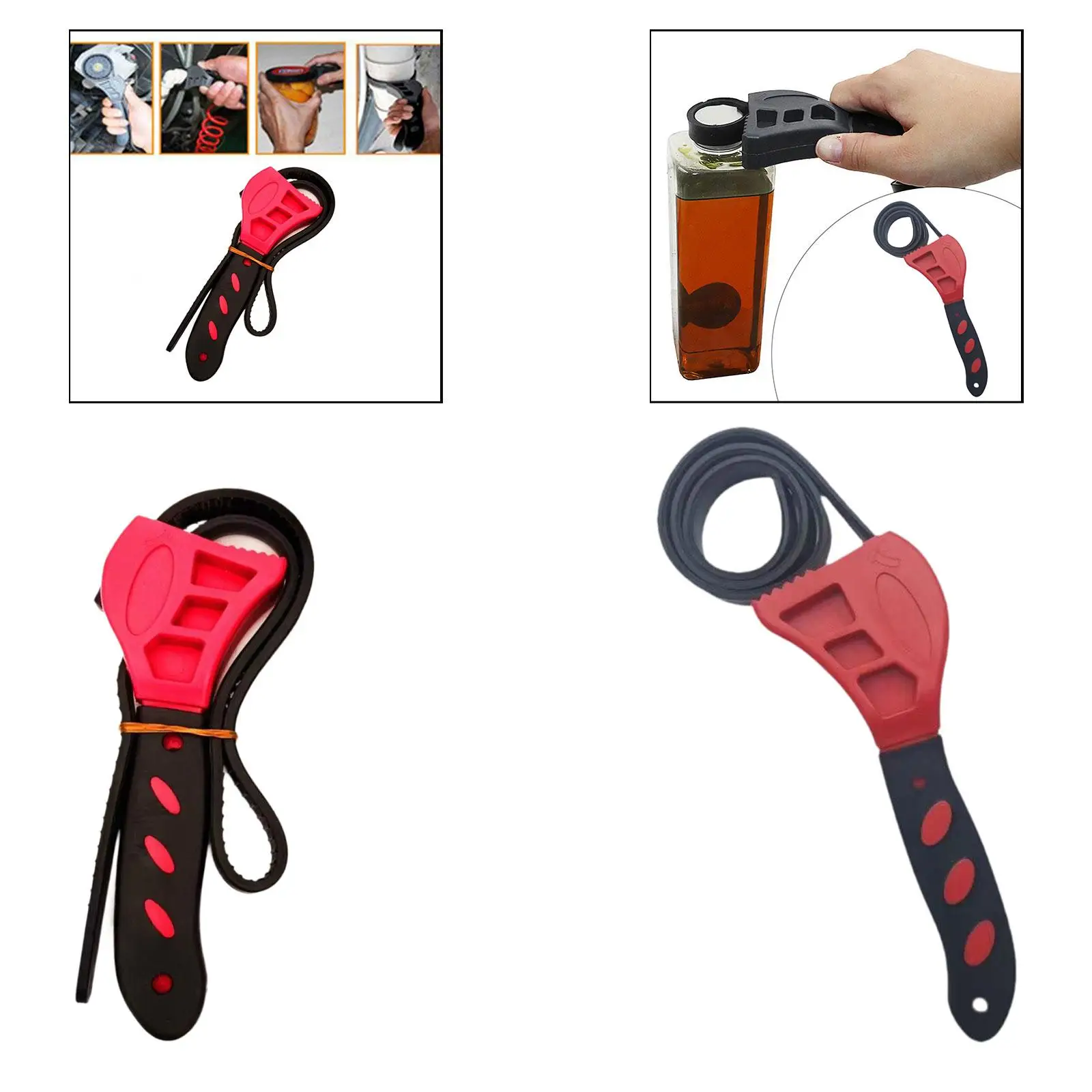 

Rubber Pipe Wrench Adjustable Jar Opener Flexible Generic Multipurpose Plumbing