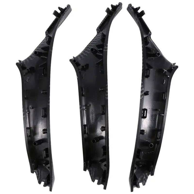 A01K-7PCS Right Hand Drive RHD For BMW 5 Series F10 F11 Car Interior Door Handle Inner Panel Pull Trim Cover Armrest