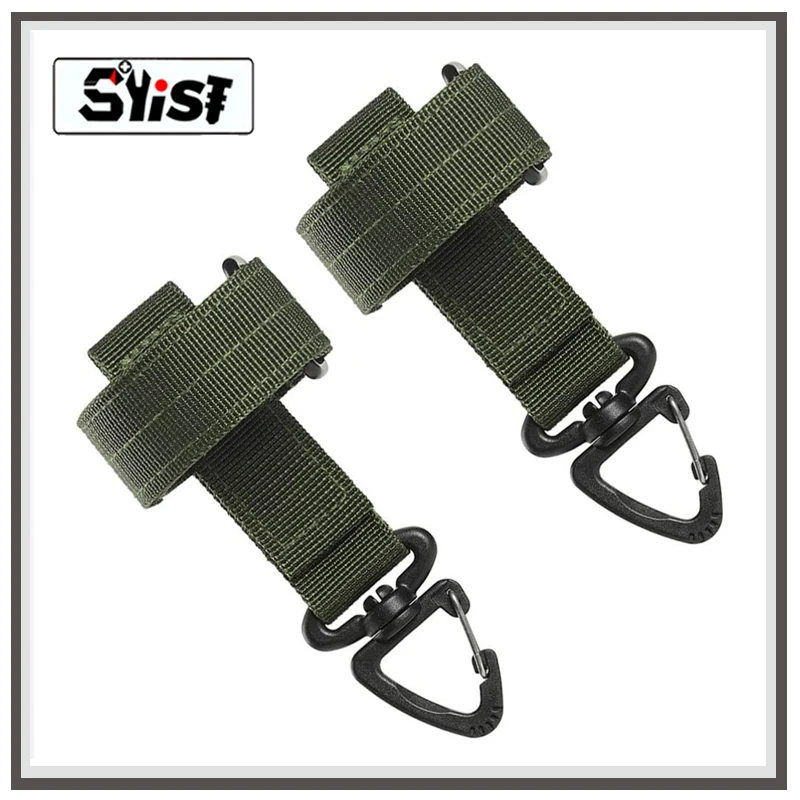 

3PCS Outdoor Triangle Buckle Multifunctional Carabiner Webbing Buckle Belt Clip Hanging Key Hook for Climbing Camping Hiking