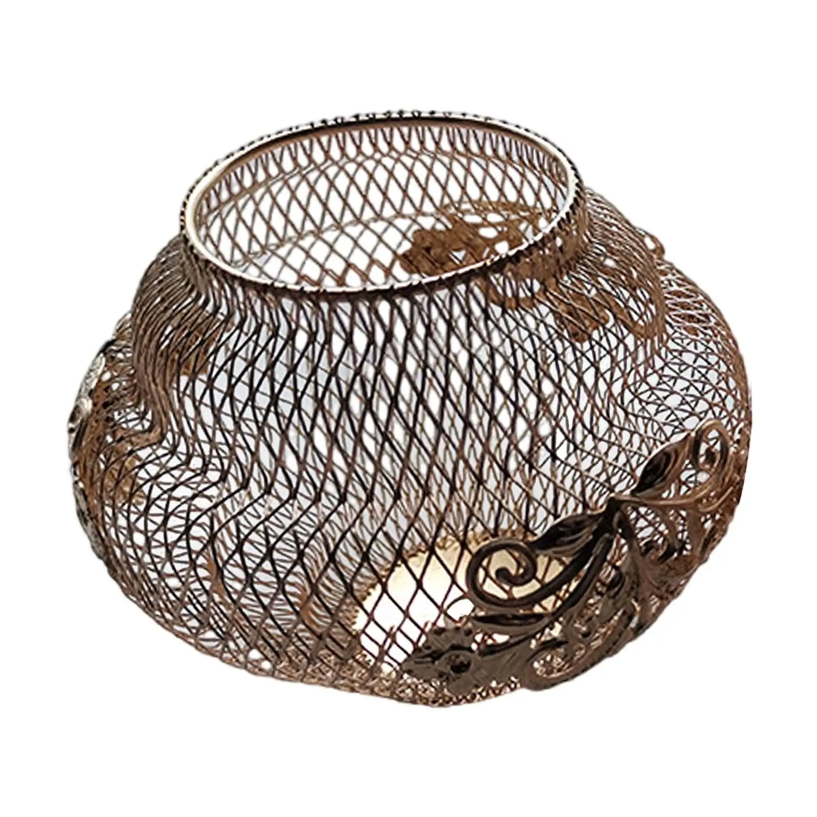 عاكس الضوء من سلك الحديد، غطاء مصباح معلق لمطعم المقهى المنزلي #2