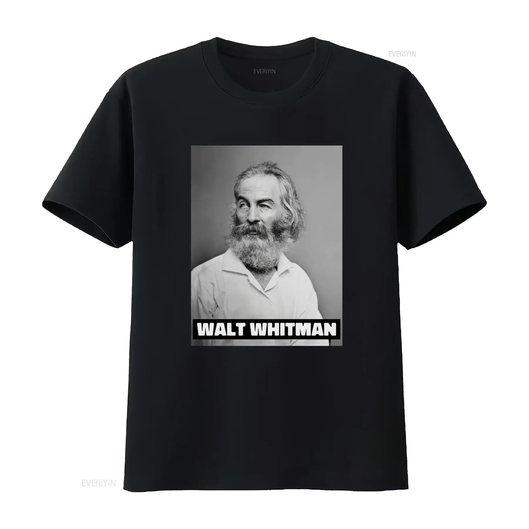 Walt Whitman American Poet Leaves Of Grass T Shirt G500 5 3 Oz vintage Washed graphic fashion Soft Casual streetwear Versatile