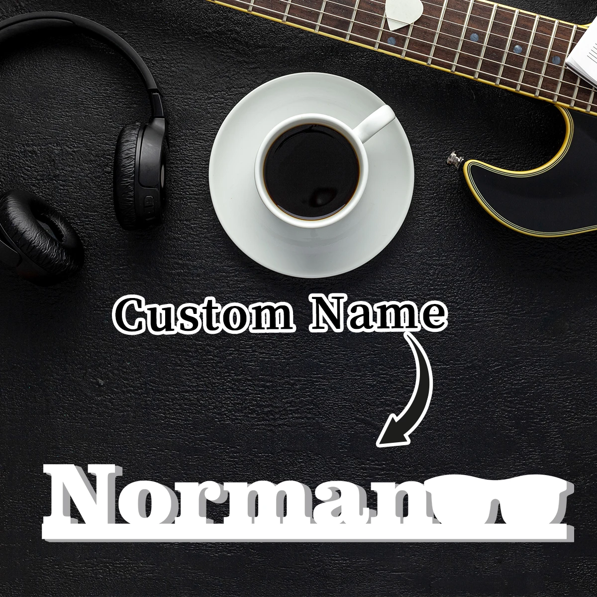 1pc Custom Sunglass Style PVC Ornament ,DIY Bedroom Living Room Table Wall Decor,Wedding Birthday Anniversary Graduation Gift - view 3
