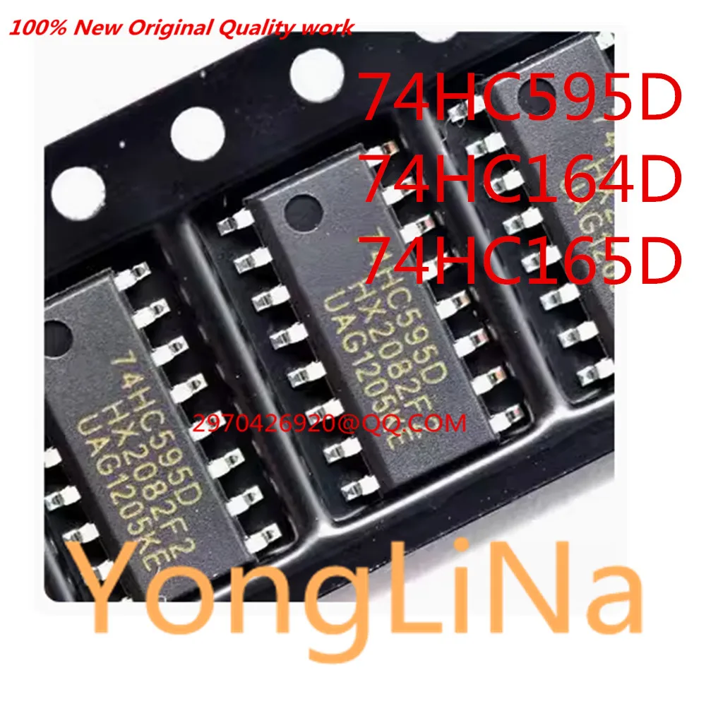 100% New ICChips 10pcs 74HC00D 74HC04D 74HC08D 74HC14D 74HC138D 74HC164D 74HC165D 74HC595D