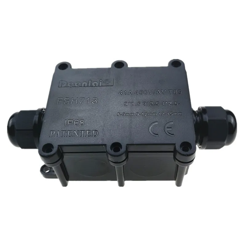 

IP68 Waterproof Junction Box 2/3/4/5/6 Way Electrical Enclosure Block Cable Connecting Line Protection for Wiring