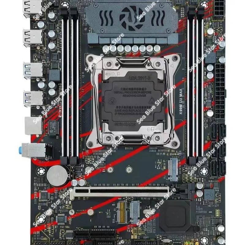 New Computer Main Board X99M D3 MAX Red 612 Native Chip, Four Channels, New Server Main Board