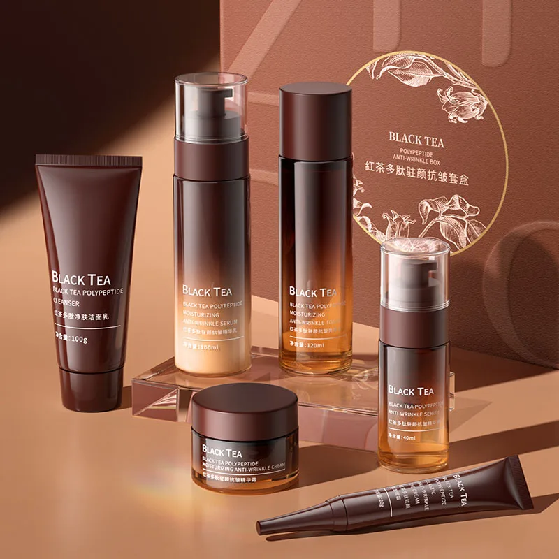 

6pcs Polypeptide Facial Skin Care Set Face Moisturizing Repairing Skin Brightening Anti-wrinkle Face Care Products Cosmetics