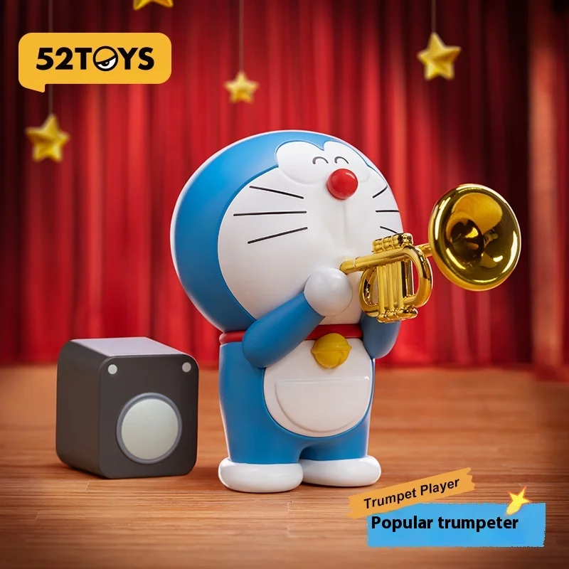 

52toys Doraemon Concert Series Blind Box Hand-Held Tide Play Toys Cute Dolls Decorate Children'S Holiday Birthday Gifts