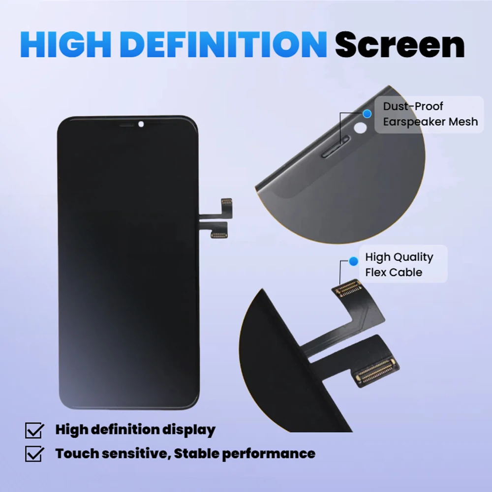 Screen Replacement For iPhone X OLED Touch Digitizer Assembly LCD Display For iPhone XR XS MAX 11 12 13 PRO Support True Tone image 2