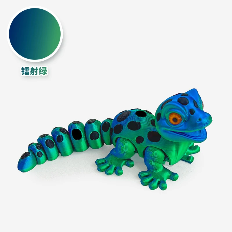 Nieuwe 3D Afdrukken Gekko Figuren Model Multi-joint Beweegbare Simulatie Ogen Voor Woonaccessoires Kids Gift Woonkamer Decoratie