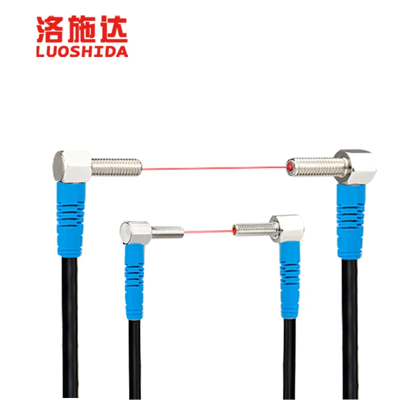 Mini Size Laser Sensor M4 M6 Elbow Laser Beam Sensor Small Spot Laser Sensor Distance for Detect Small Object