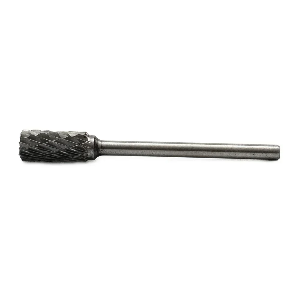 3x6mm Carbide Burrs Rotary File Drill Die Grinder Carving Bit Double Cut Solid Power Tools Metal Wood Milling Cutter