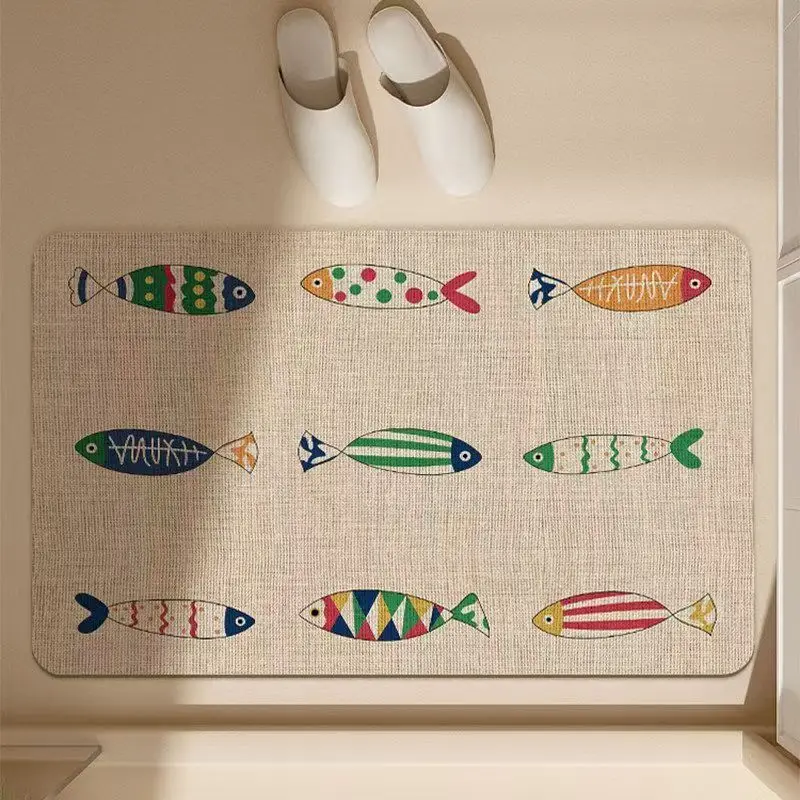Bathroom absorbent diatom mud toilet  doormat toilet toilet floor mat toilet carpet