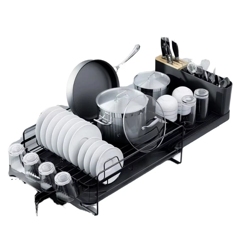 

Multifunctional rust-proof dish rack Large expandable storage rack Metal dish rack