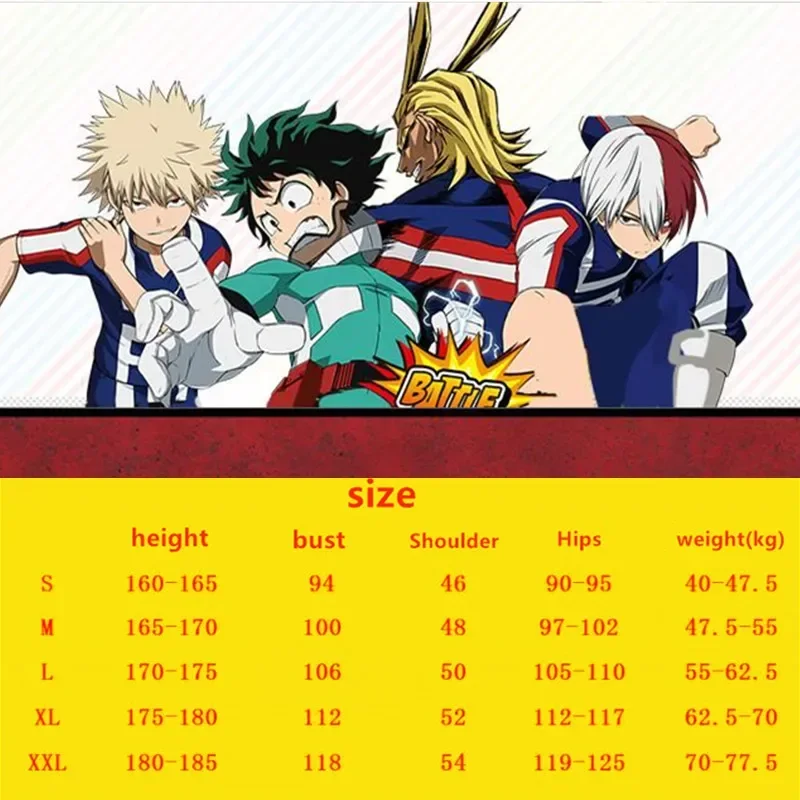 My Hero Academia Boku No Hero Cosplay Costume Men Women School Uniform Sport Suit Tshirt Pants Izuku Midoriya Todoroki  On Sale