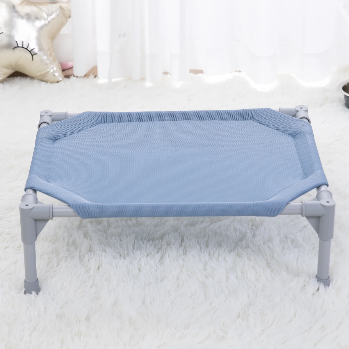 Summer Cooling Elevated Pet Bed Breathable Raised Pet Bed Outdoor Dog Bed