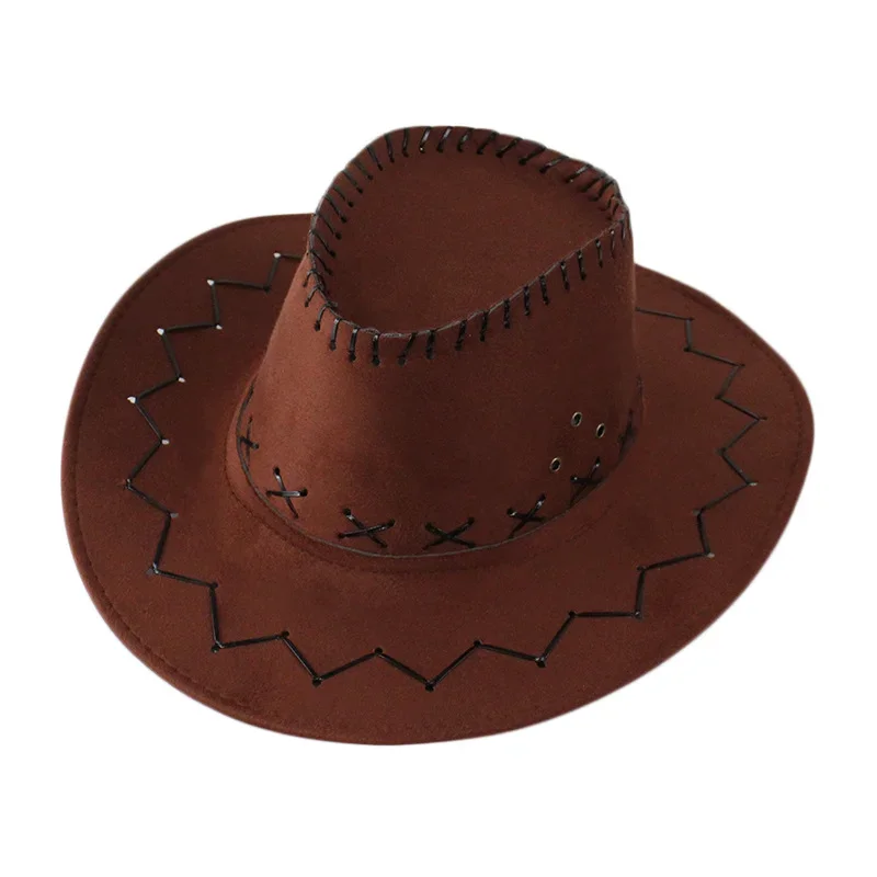 Halloween Cowgirl Kostüm Zubehör Kinder Rote Geflochtene Perücke Cowboyhut Bandana Spielzeugpistole Cosplay Dekorationen – Detail 2