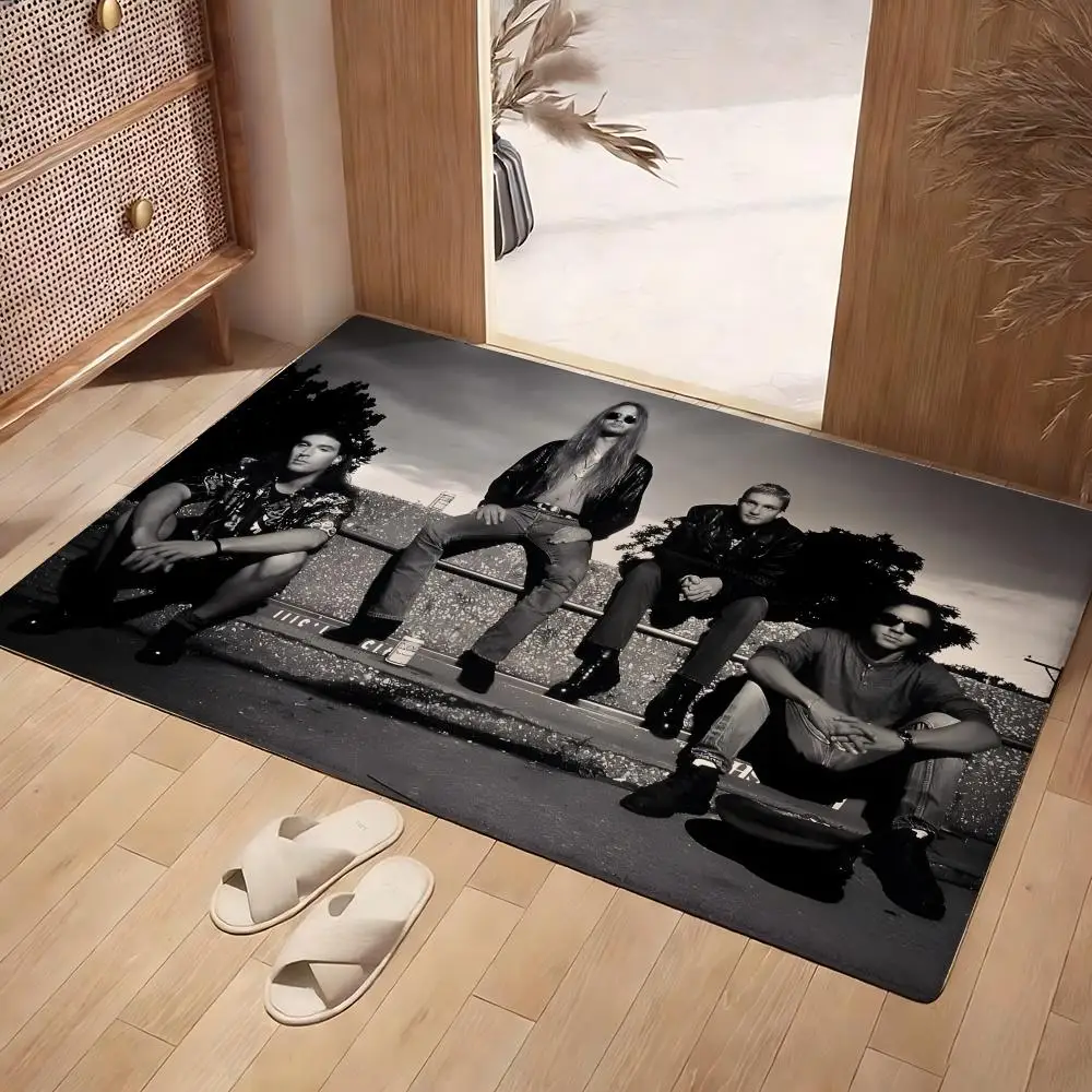 Alice In C-chains Floor Mat Soft Flannel Rug Non-Slip Absorbent Mat For Bathroom Bedroom Home Decor