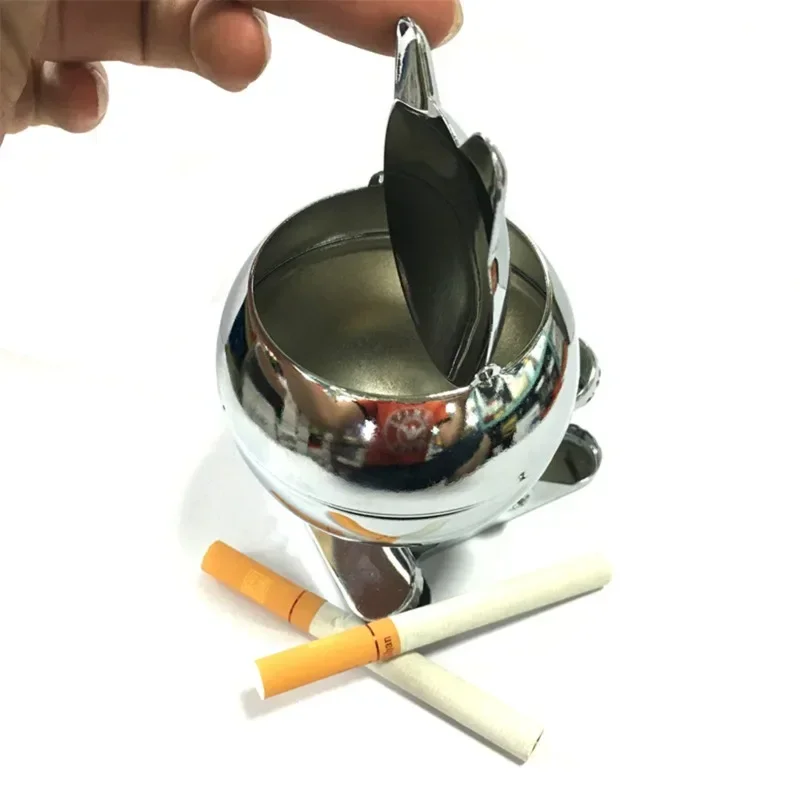 

Пепельница для зажима пепельницы с крышкой, модная металлическая домашняя пепельница с зажимом для ремня, персонализированная с крышкой, аксессуары для дома, пепельницы