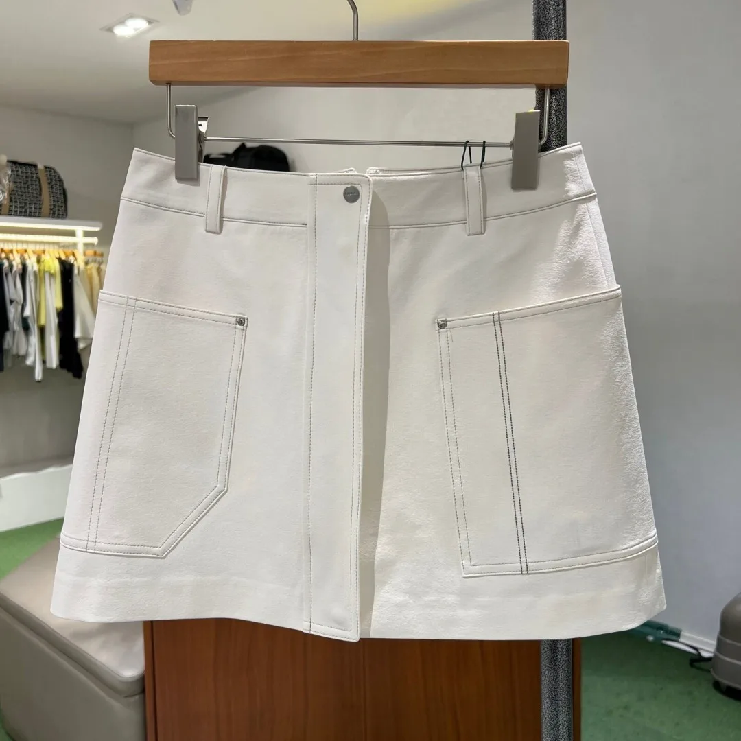 Women's Golf Skirt 2026 Fall New Korean Style Colorblock Letter Cargo Sporty Casual Versatile Quick-Dry Breathable Soft Stretch