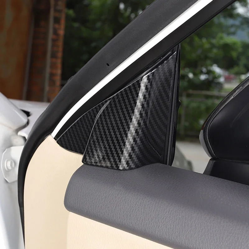 Für Toyota Camry XV70 2018 2019 2020 2021 2022 2023 ABS Carbon Auto Innen Vorne Tür Fenster Dreieck EINE Spalte Abdeckung trim Aufkleber