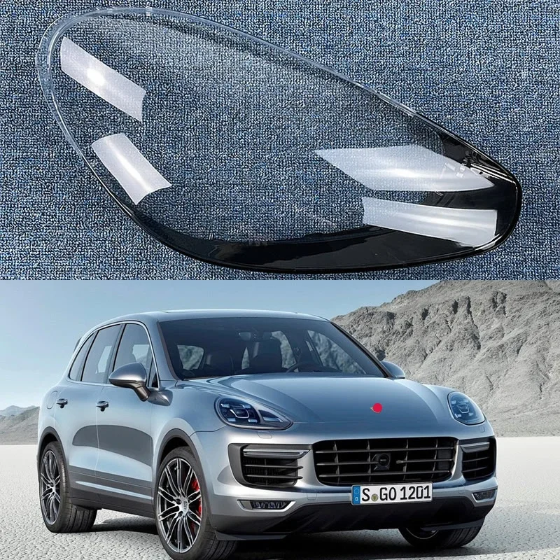 

For Porsche Cayenne 2015 2016 2017 Car Accessories Headlight Cover Headlamp Shell Lampshade Plexiglass Replace Original Lens