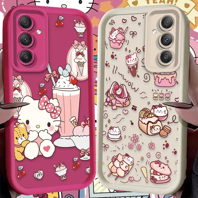 Cartoon Lovely Hello Kitty Case for Samsung Galaxy A35 A15 A55 A25 A16 A06 A05 A05S A24 A13 A23 A12 A22 A32 A52 A71 A51 4G Cover