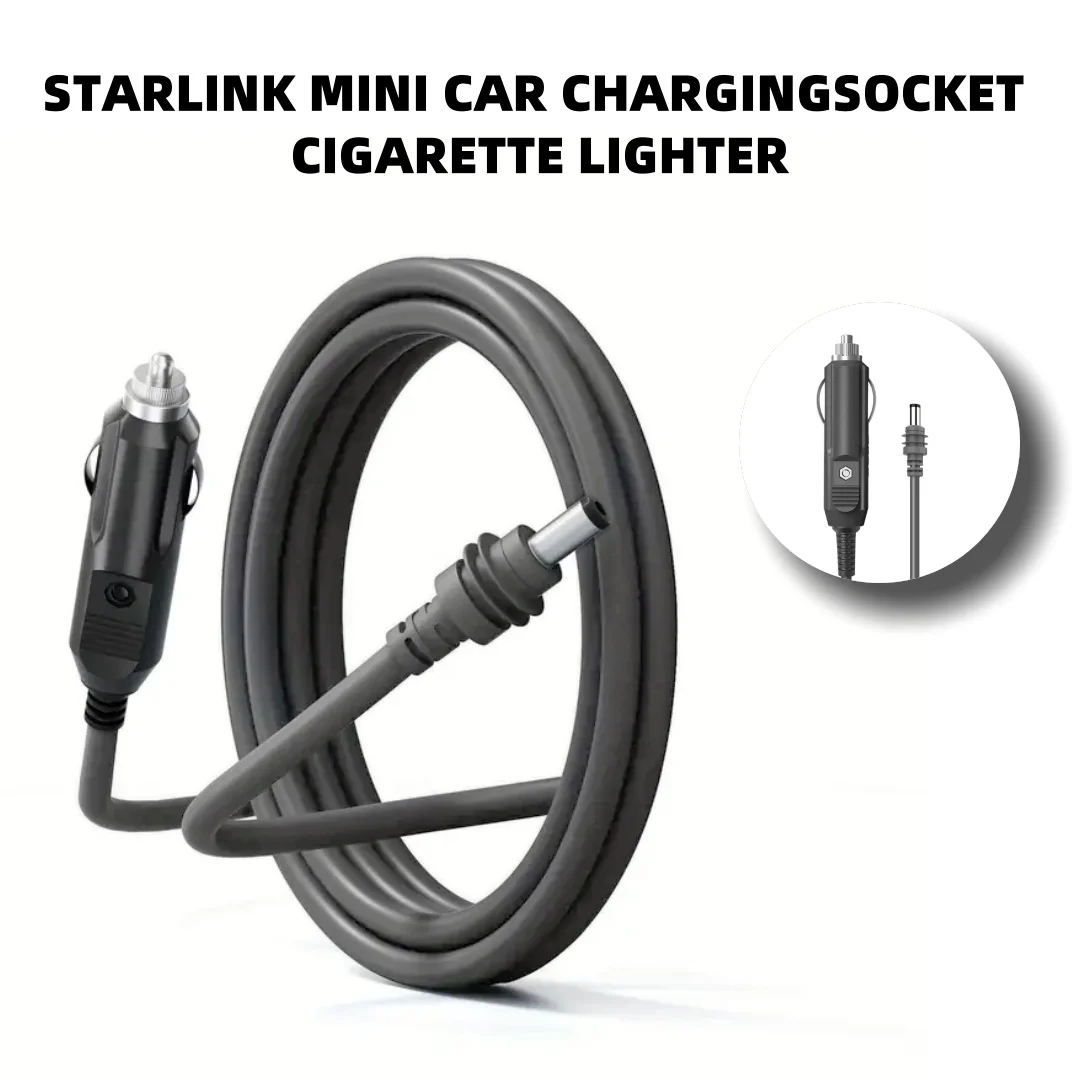 

Suitable For Starlink Mini Car Charging Socket Power Supply, 18AWG DC 5.5MM/2.1MM Male Connector Cable, Starlink Mini.