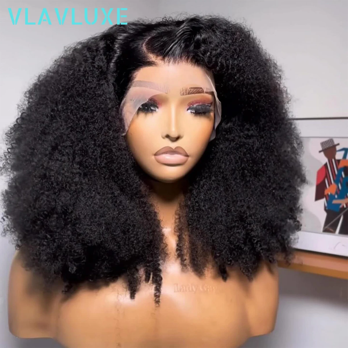 

Бесклеевой афро-кудрявый вьющийся парик плотности 400, 100% человеческие волосы 13x6 HD, прозрачный фронтальный парик для женщин, бразильский вьющийся парик Wear And Go