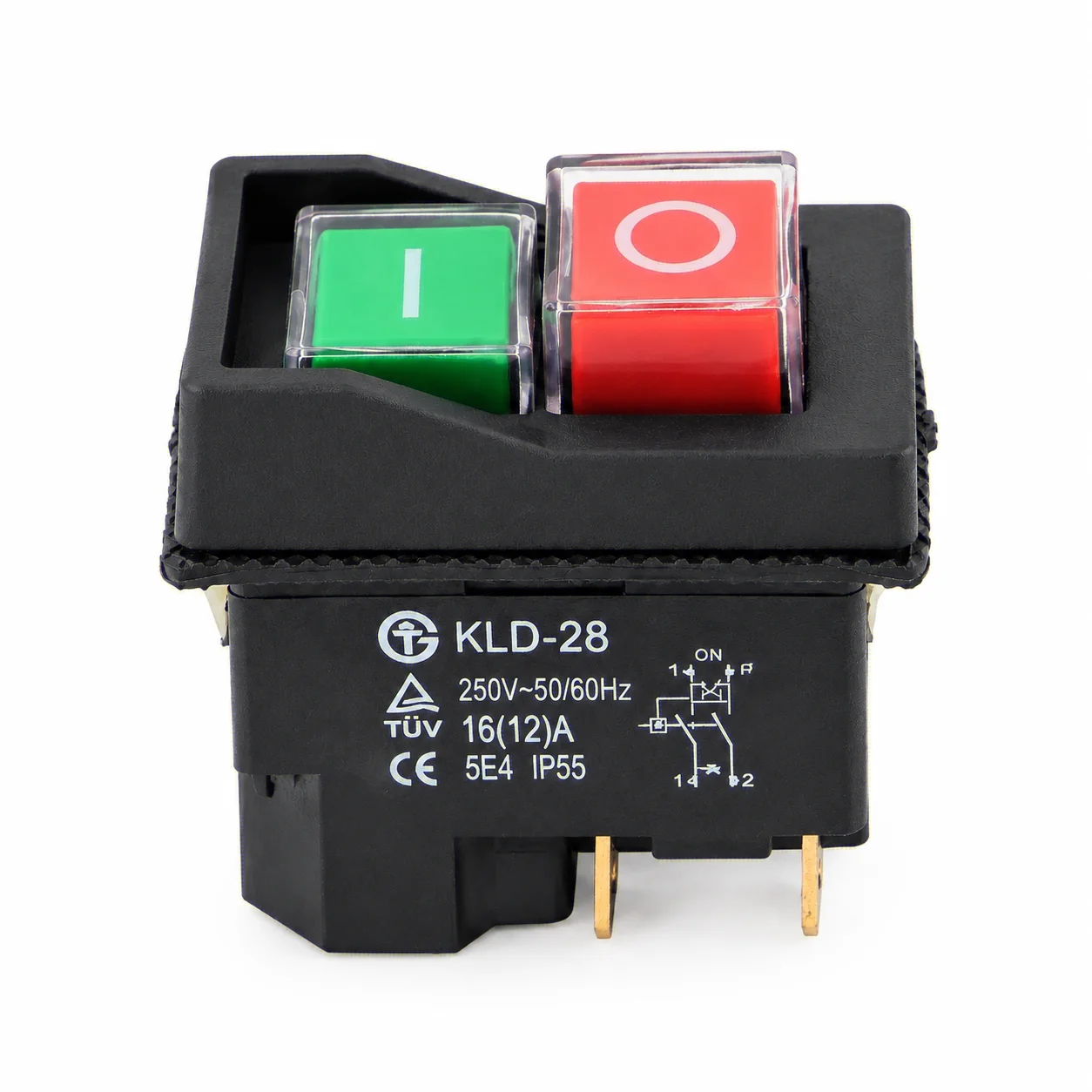Waterproof Push Button Electromagnetic Switch  Magnetic Starter Power Tool Safety Switches Machine Tool