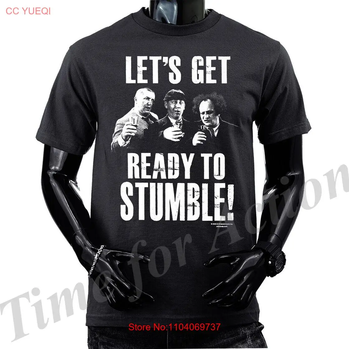 Three Stooges Lets Get Ready to Stumble Funny Joke Humor Humorous T-shirt